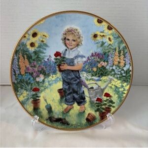 “A Time To Plant” March of Dimes 1989 Collector Plate